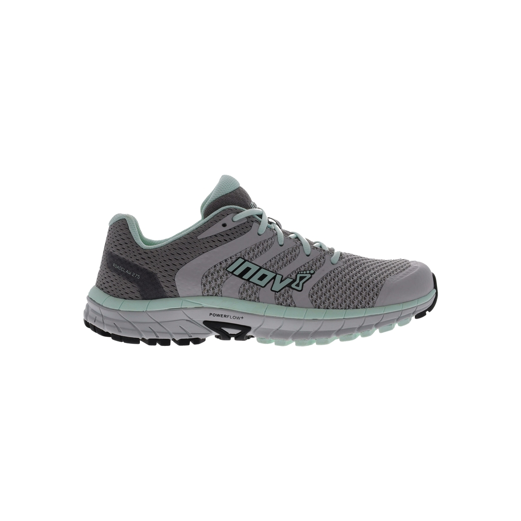 Roadclaw 275 knit inov 8 pastel green and light gray women s model