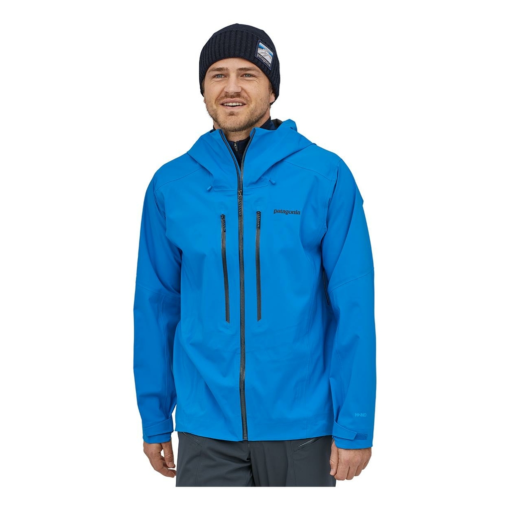 Patagonia stormstride jacket blue: men's model jacket