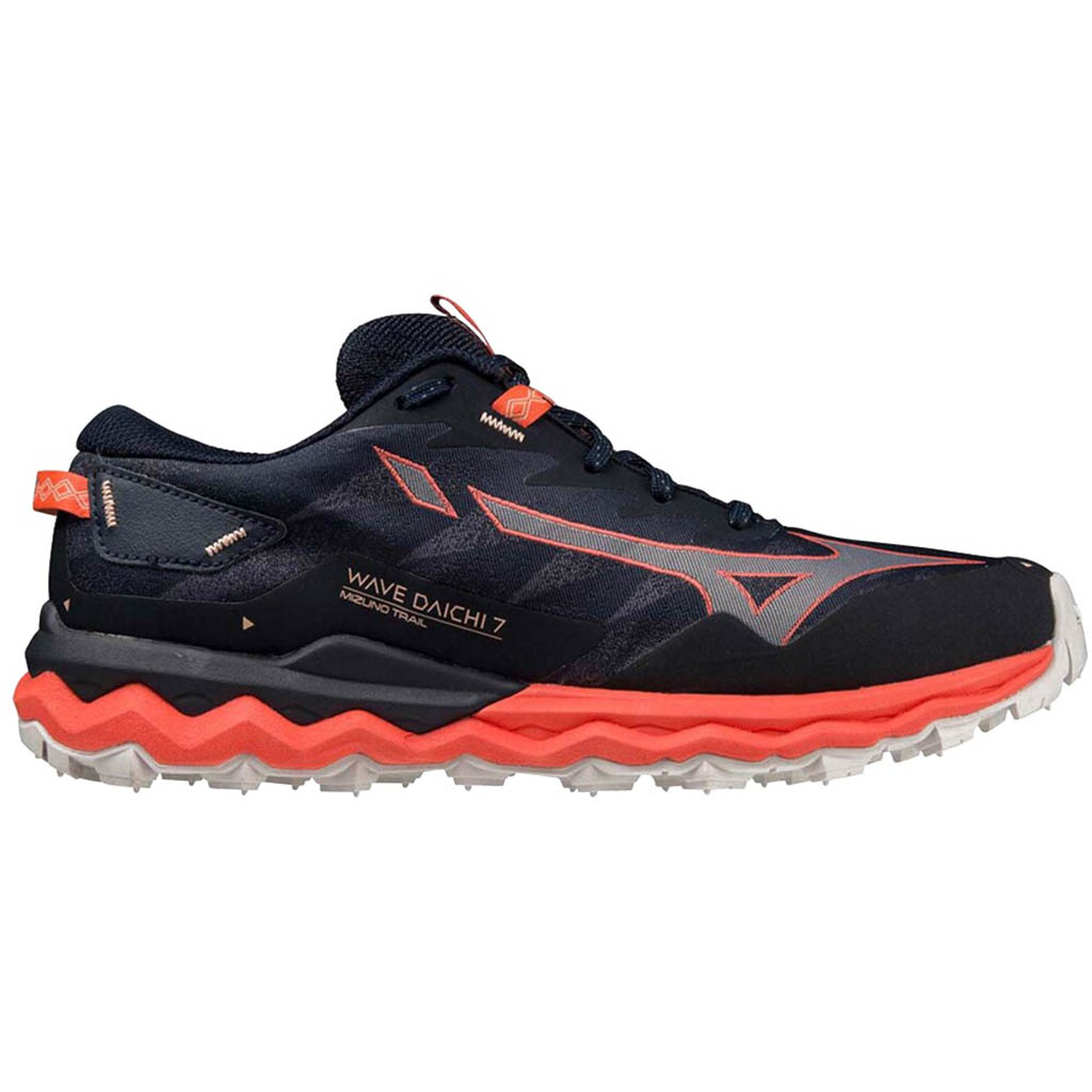 Mizuno Wave Daichi 7 Night Sky.Quicksilver.Hot Coral Lepape