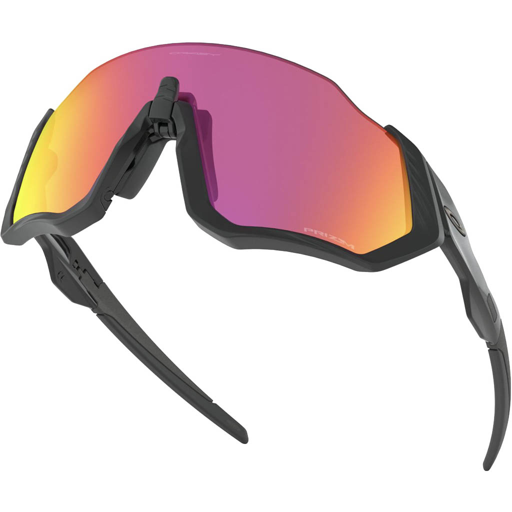 Oakley flight jack prizm matte black and purple unisex sunglasses