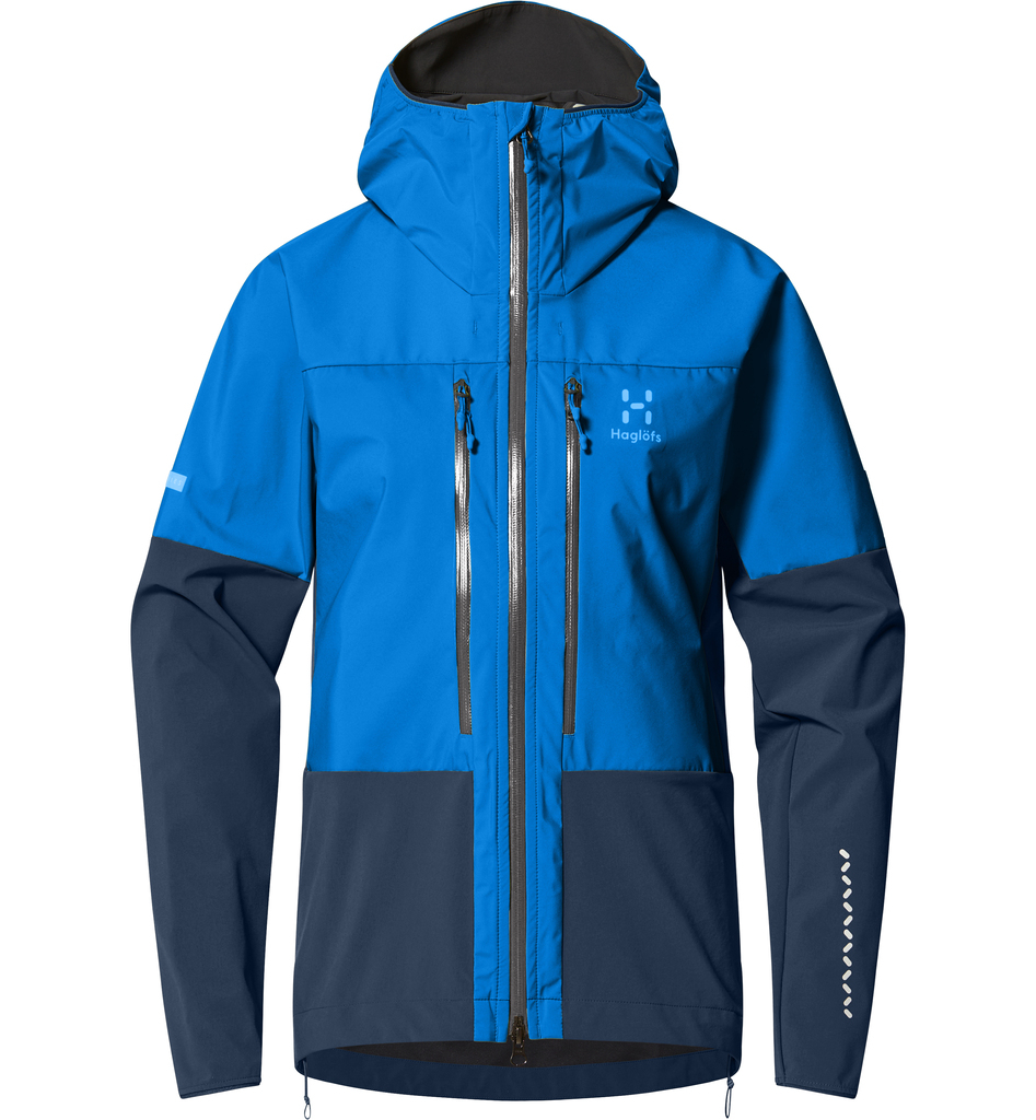 Haglofs Women's Bleu L.i.m Hybrid Touring Hood Blue