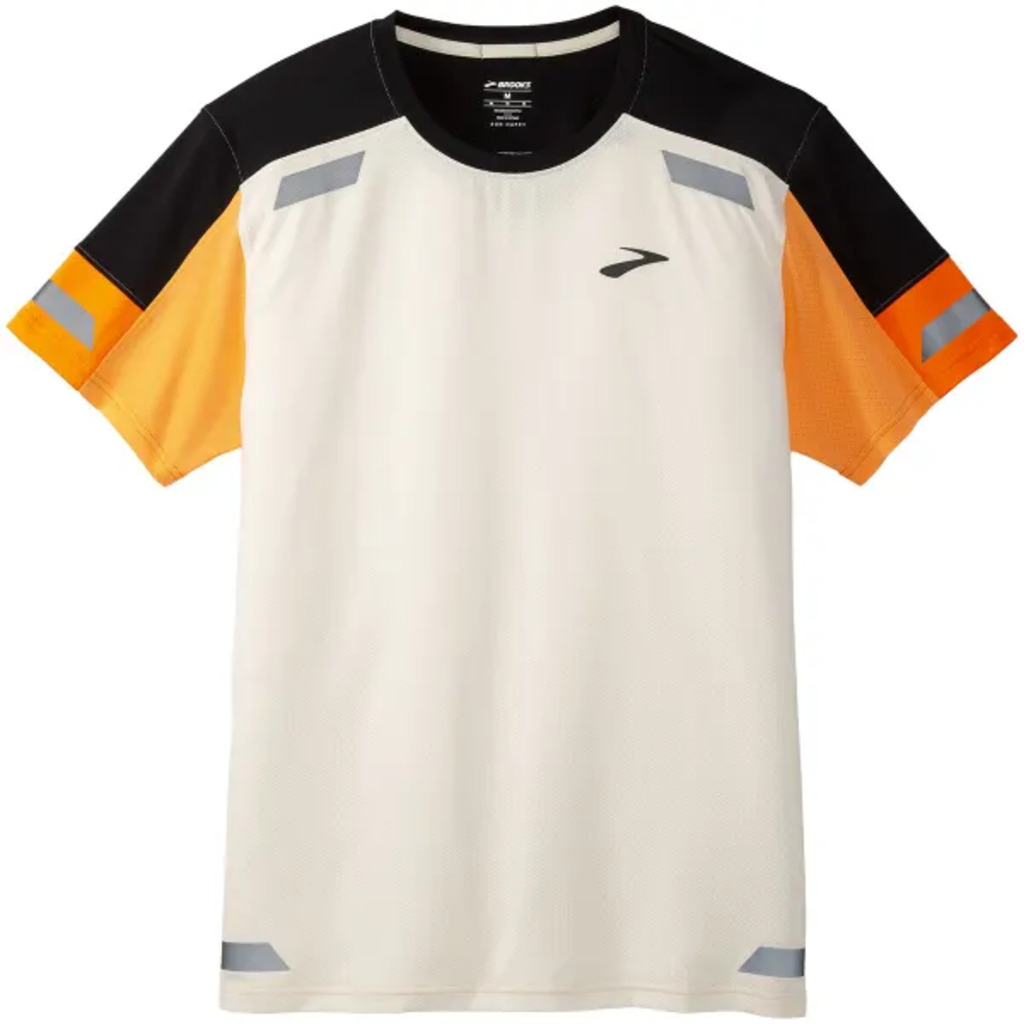 Brooks Running Blanc Run Visible Short Sleeve 2.0 Man White