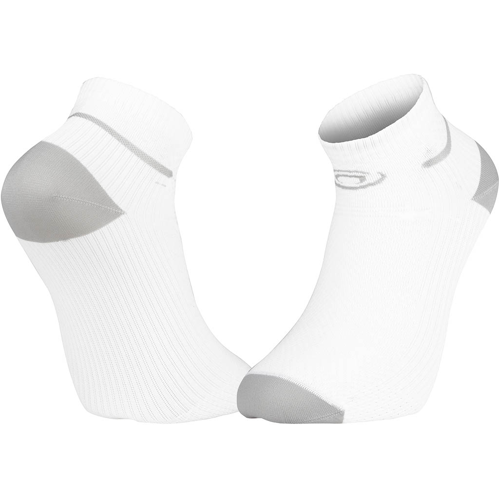 Bv Sport Blanc Socquette Light Run Courte /Gris White