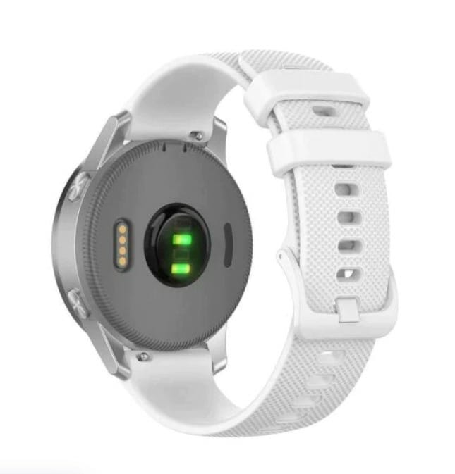 Garmin Silver Bracelet Quick Release/ 22Mm/ Silicone/ Blanc Avec Fermoir