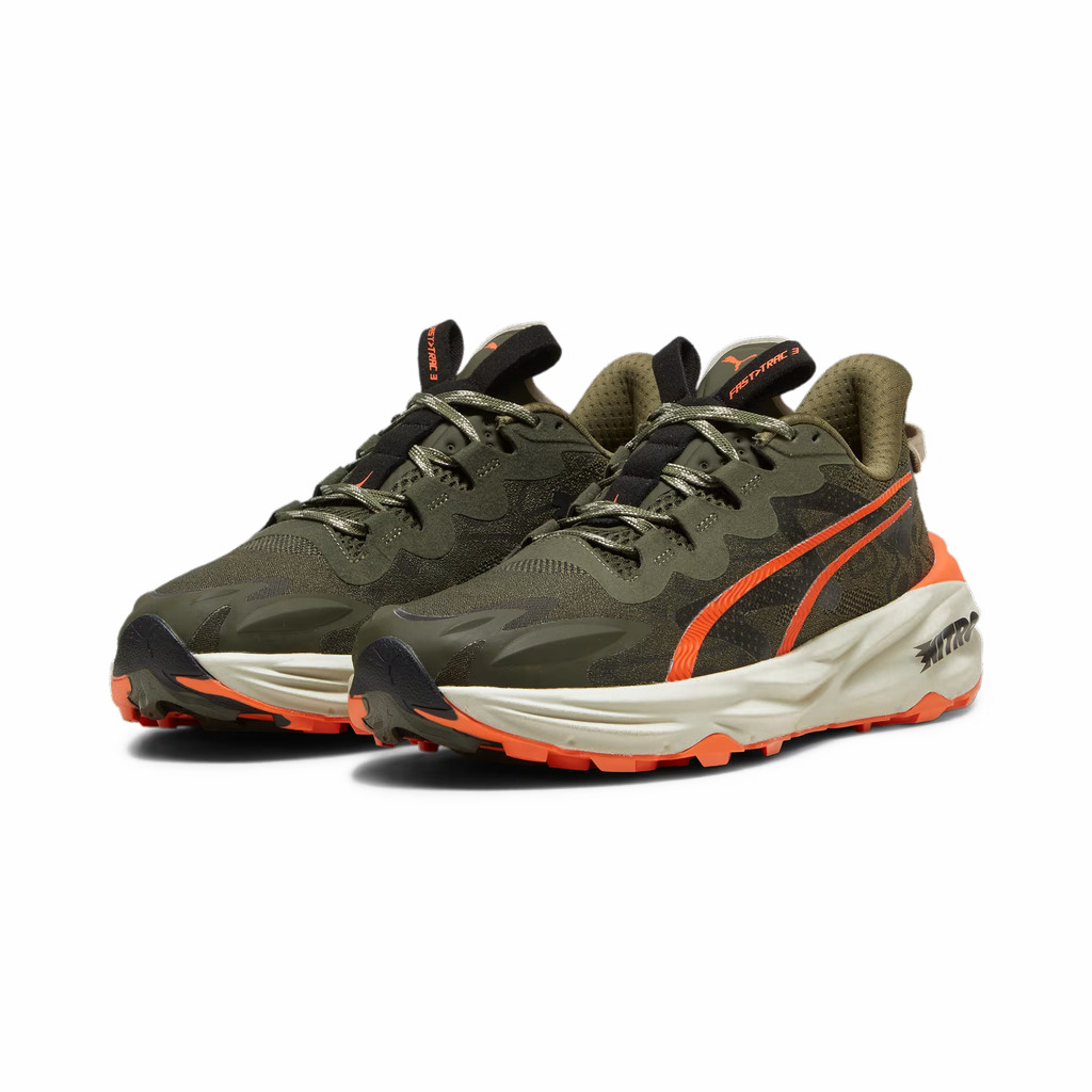 Puma Olive Green And Orange Shoes PUMA Mens Speed IGNITE Trail