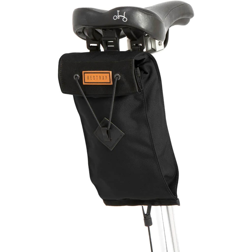 Restrap Noir City Bike Saddle Bag Large - Black Black