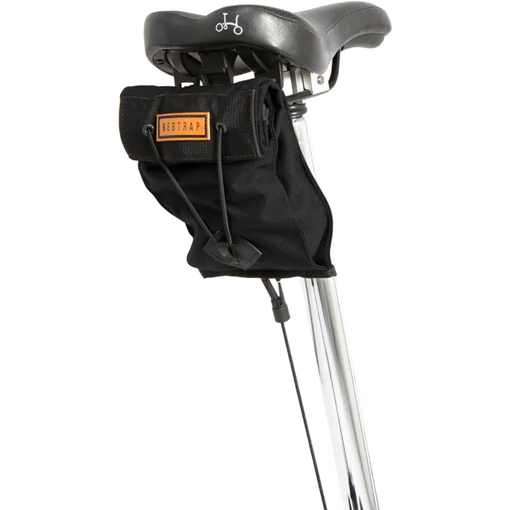 Restrap Noir City Bike Saddle Bag Small - Black Black