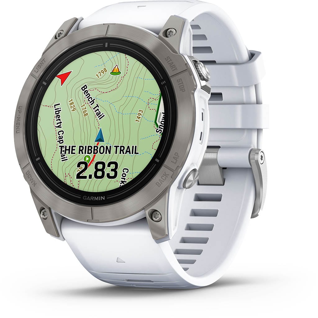 Garmin Epix Pro Gen.2 51mm Sapphire Titane Silver (Bracelet blanc