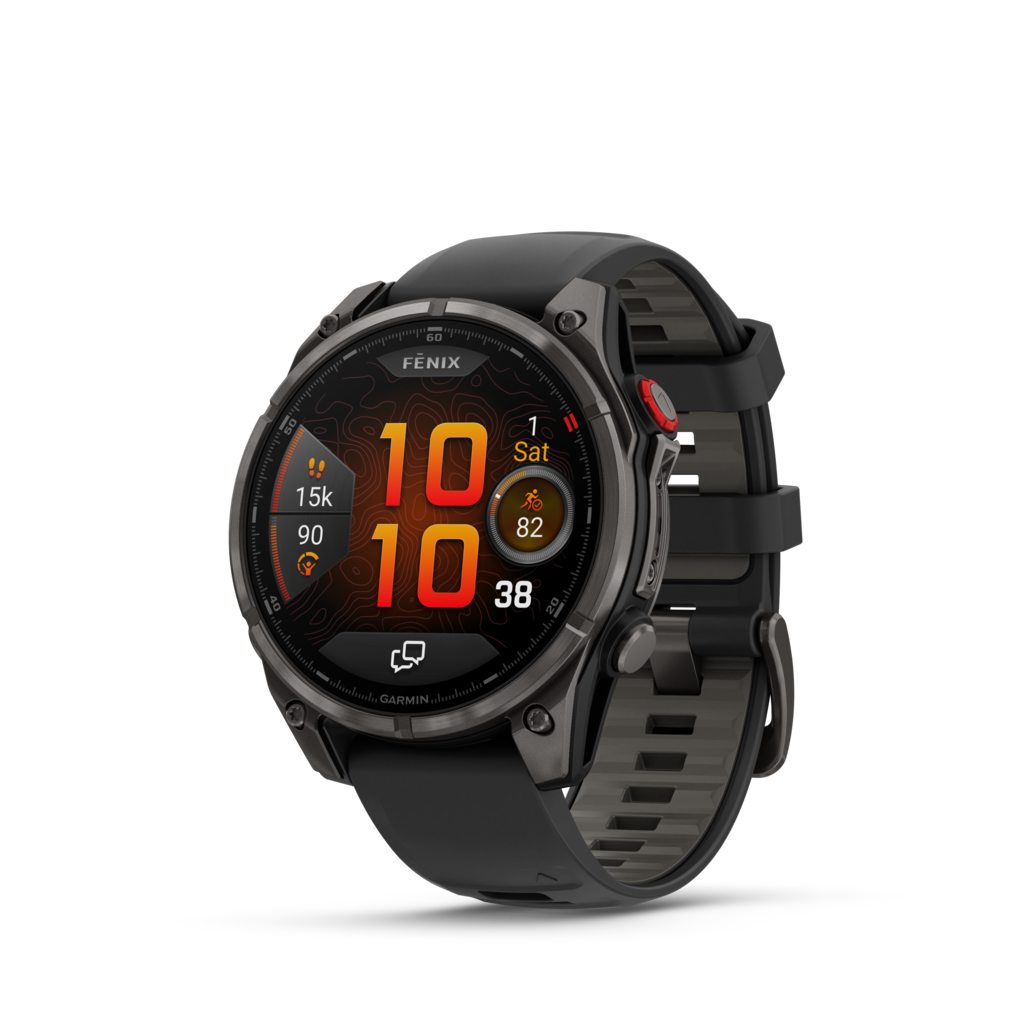 Garmin Fenix Pro Amoled Titane 47Mm Carbon Gray Noir Taille 8