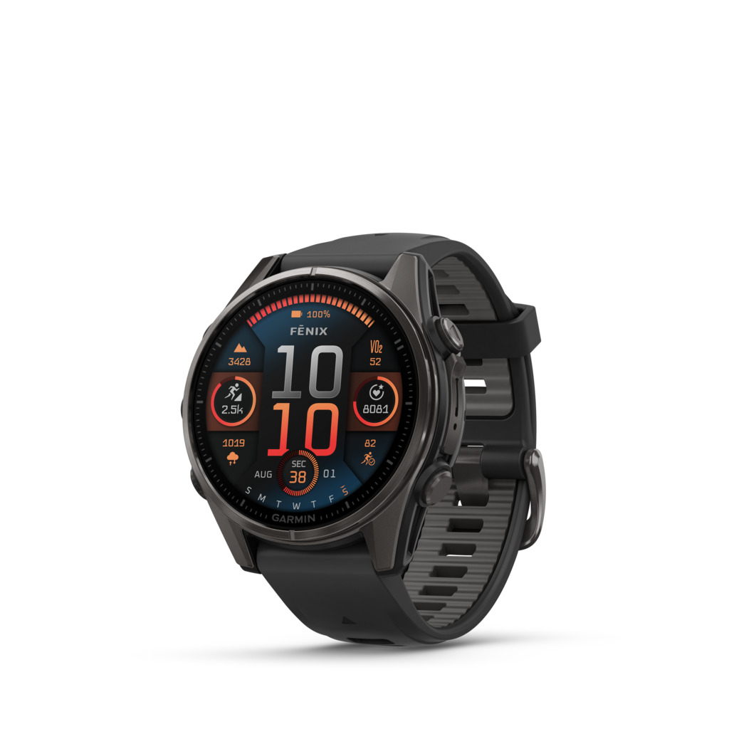 Garmin Fenix 8 Sapphire Amoled Titane 43 mm Carbon Gray Gris