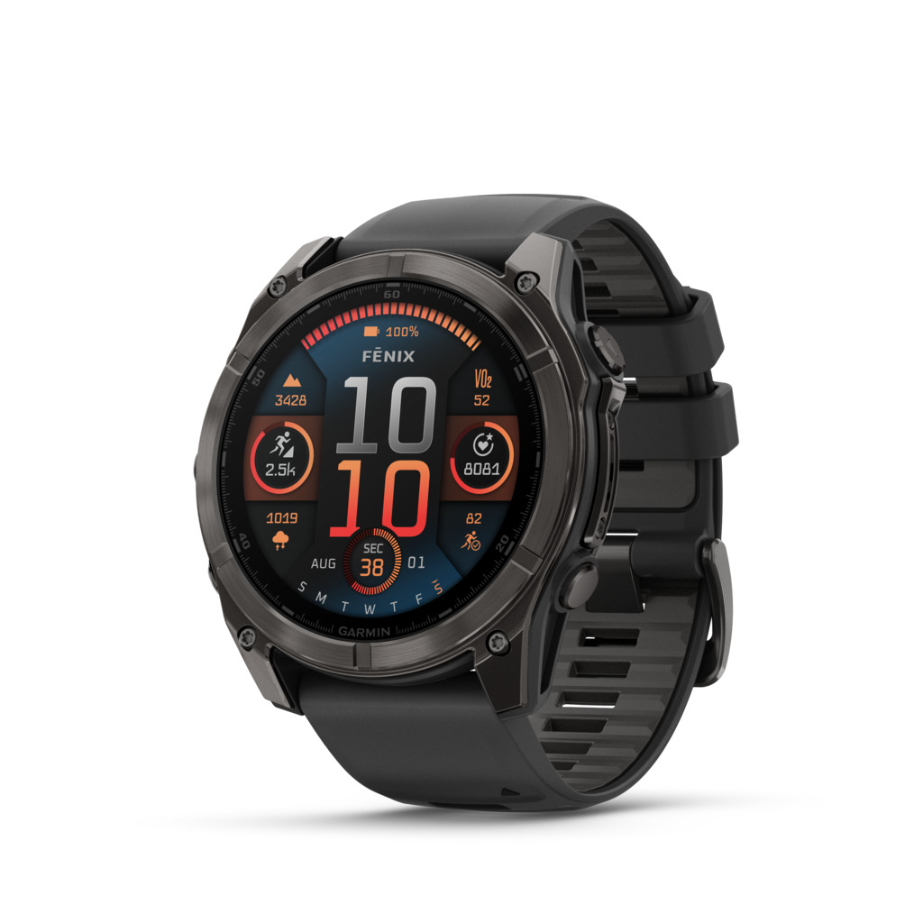 Garmin Fenix 8 Sapphire Amoled Titane 51 mm Carbon Gray Gris
