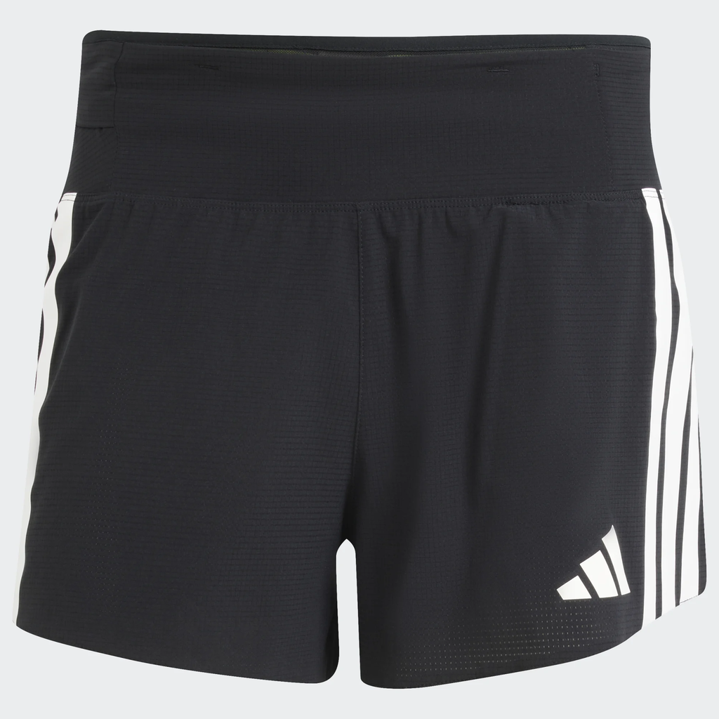 Adidas Uomo Noir Short Adizero Running Gel Pocket Nero