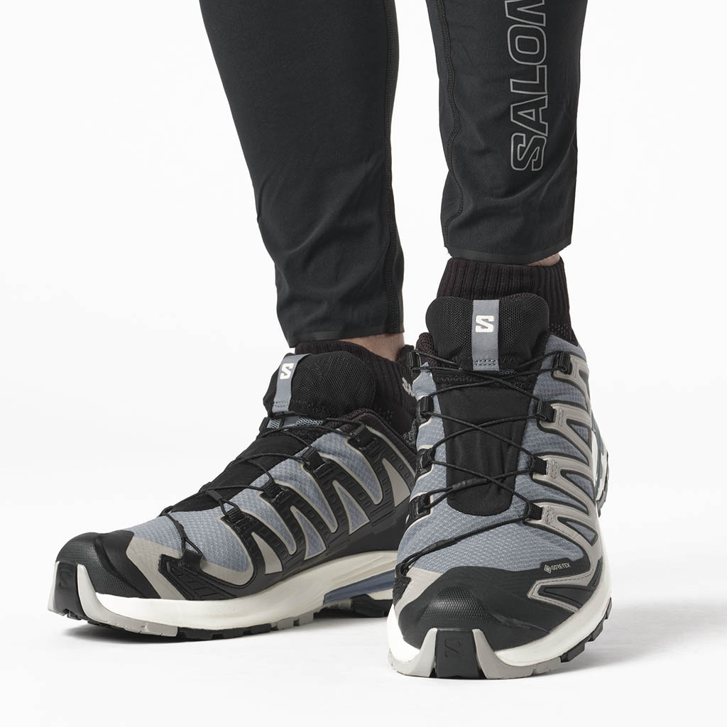 Salomon Xa Pro 3D V9 Gore Tex Flint Stone Black Ghost Gray Lepape