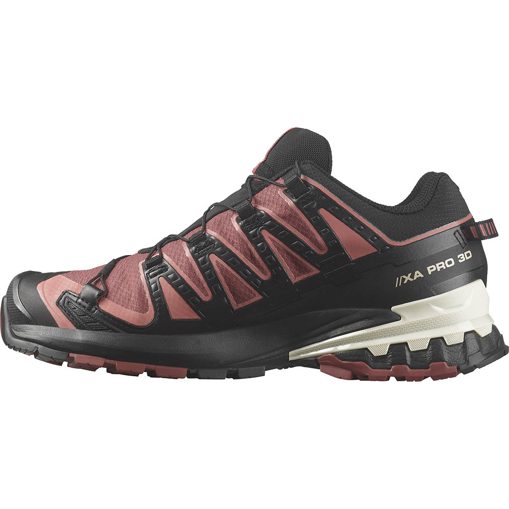 Salomon XA Pro 3D V9 Gore-Tex Cow Hide. Black. Faded Rose | Pope