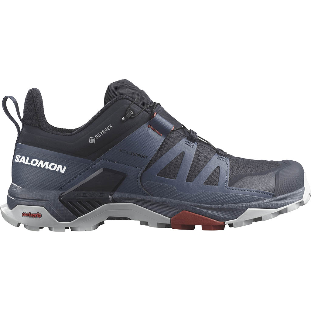 Salomon X Ultra 4 Gore Tex Carbonio. Mare di Bering. Blu Perla Papa