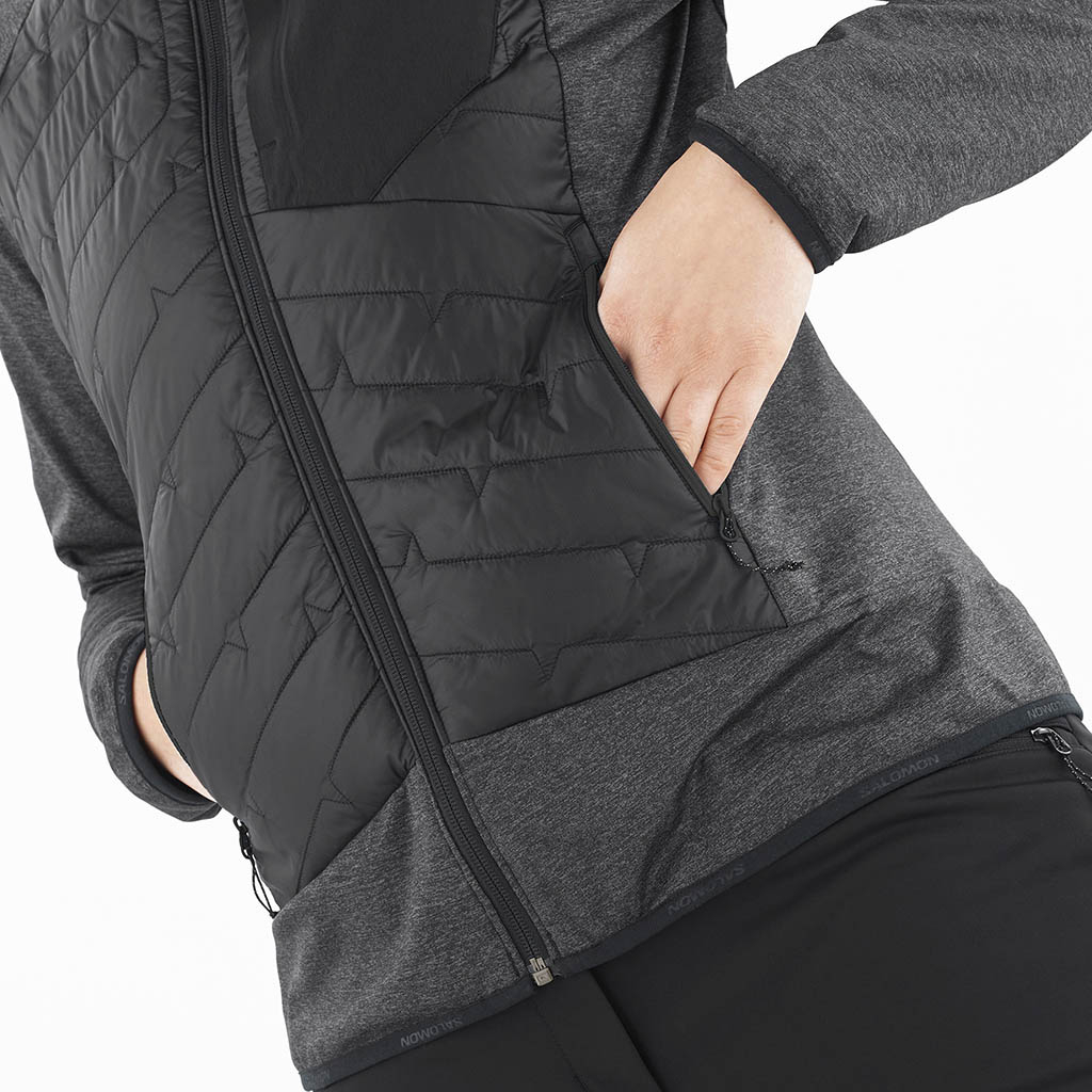 Salomon Mountain Hybrid Midlayer Deep Black Lepape