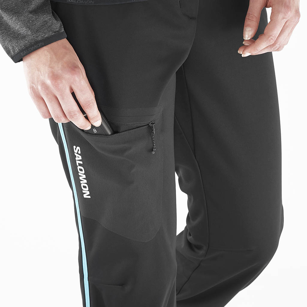Salomon Mountain Gore Tex Softshell Pant Deep Black.Bluefish Lepape