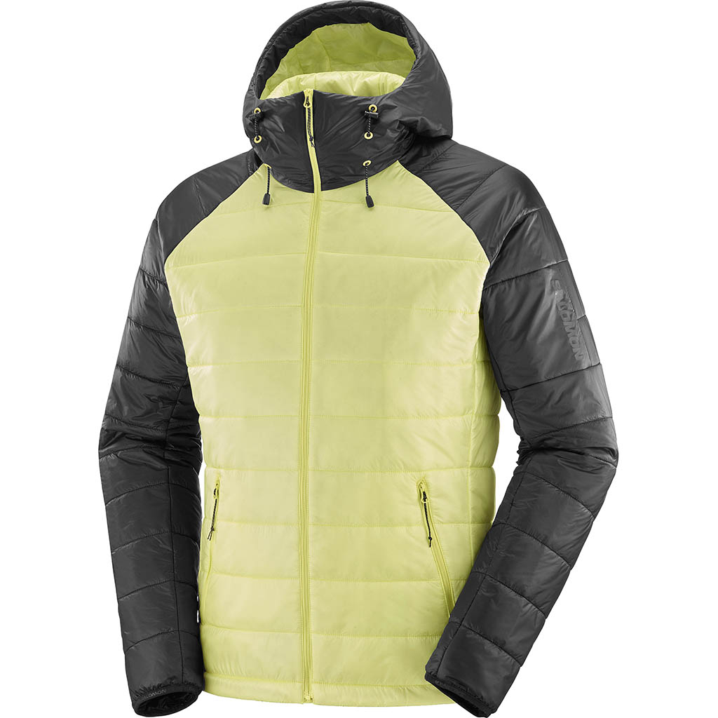 Salomon Men's Jaune Outline Hooded Yellow