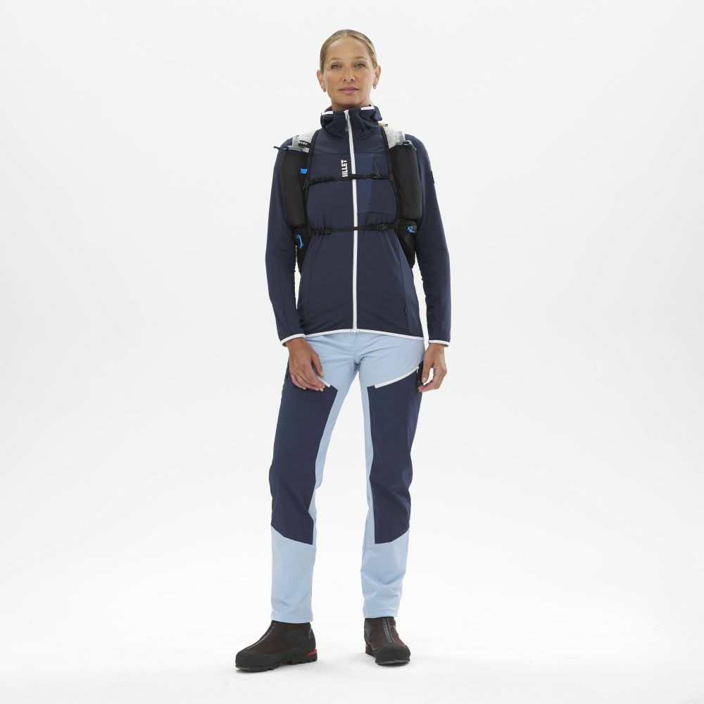 Trilogy Lightgrid Hoodie-Saphir-Millet Lepape