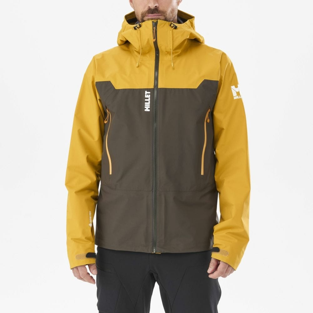 Kamet Light Gore-Tex Jacket-Deep Jungle/Saffron-Millet Pope