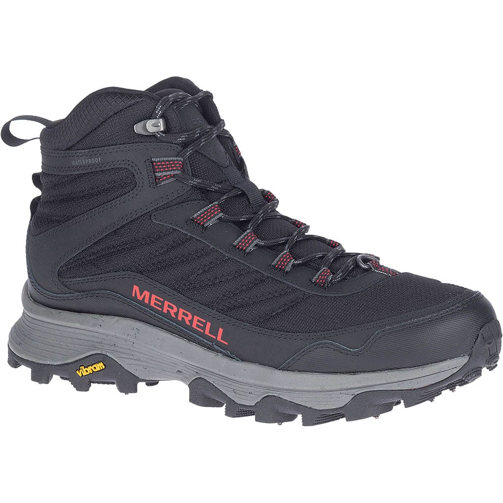 Merrell Noir Moab Speed Thermo Spike Mid Waterproof Man Black
