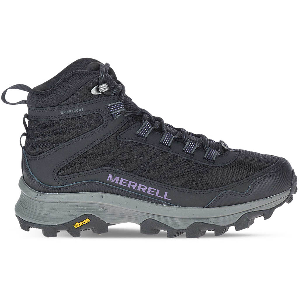 Merrell Women's Noir Moab Speed Thermo Spike Mid Waterproof Black