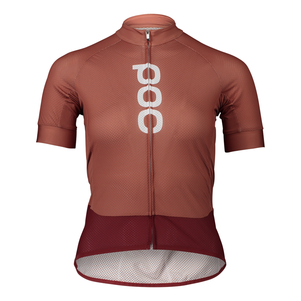 Poc Women's Red W's Essential Road Logo Jersey Himalayan Salt/Garnet