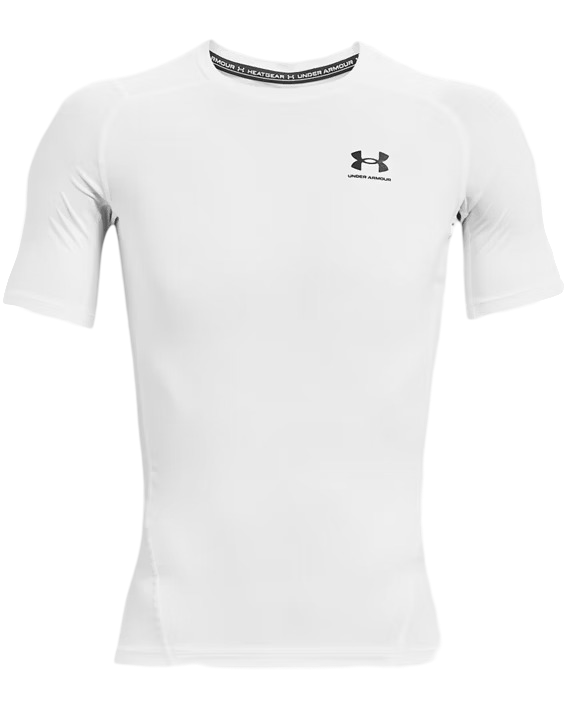 Under Armour Blanc Hg Armour Comp Ss Man White