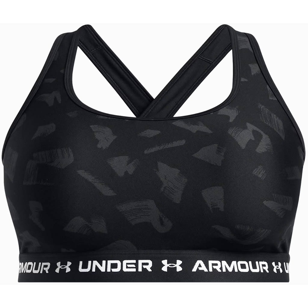 Under Armour Women's Noir Crossback Mid Bra Black
