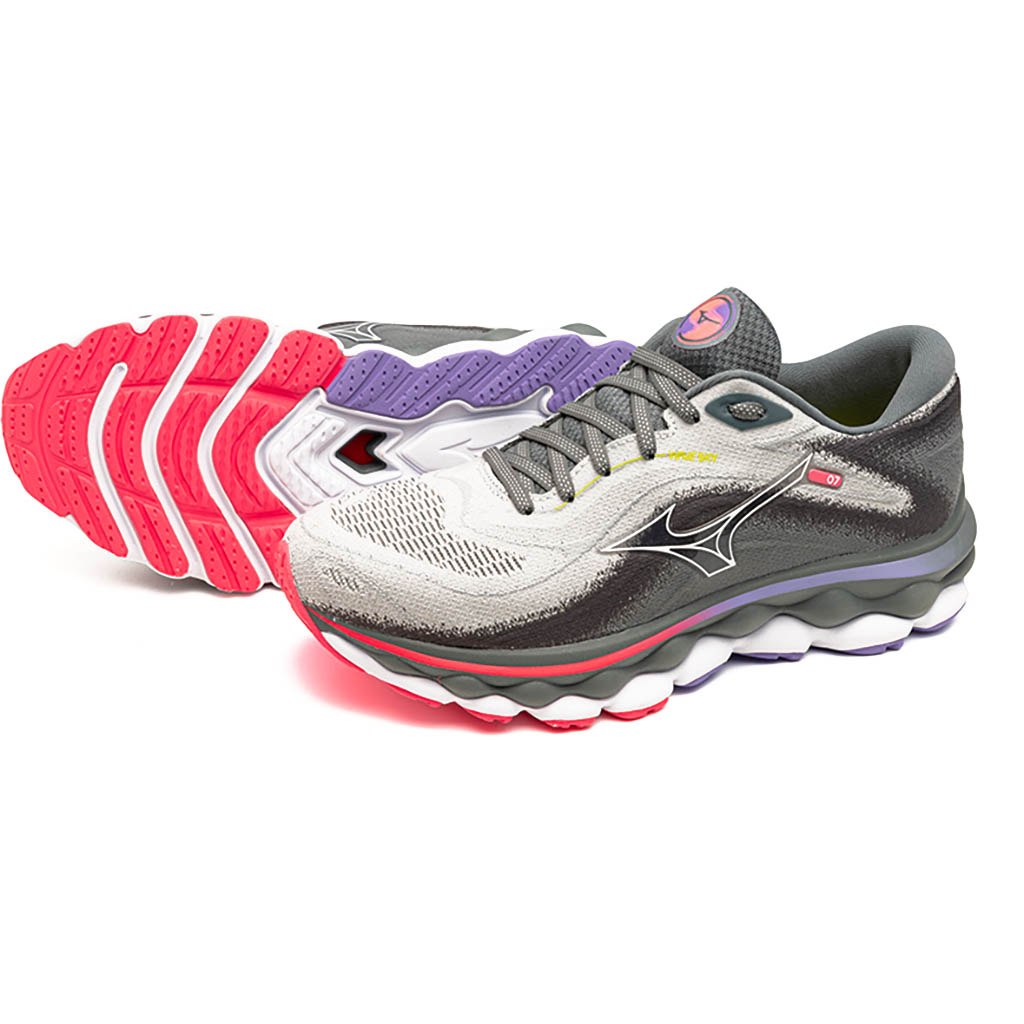 Mizuno Wave Sky 7 Pearl Blue.White.High Vis Pink Lepape