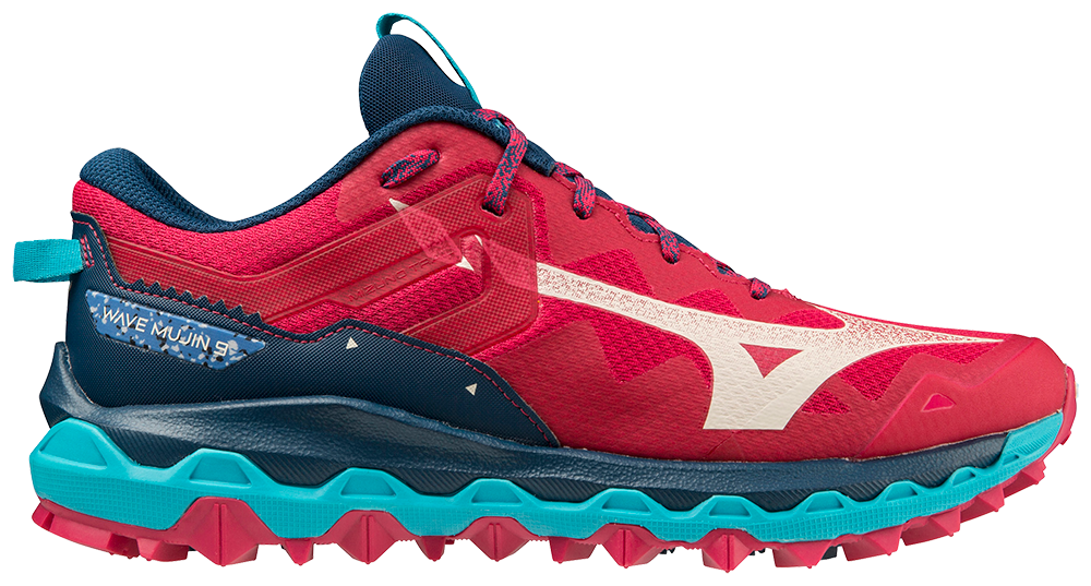 Wave Mujin Mizuno red Women's trail shoe POPE