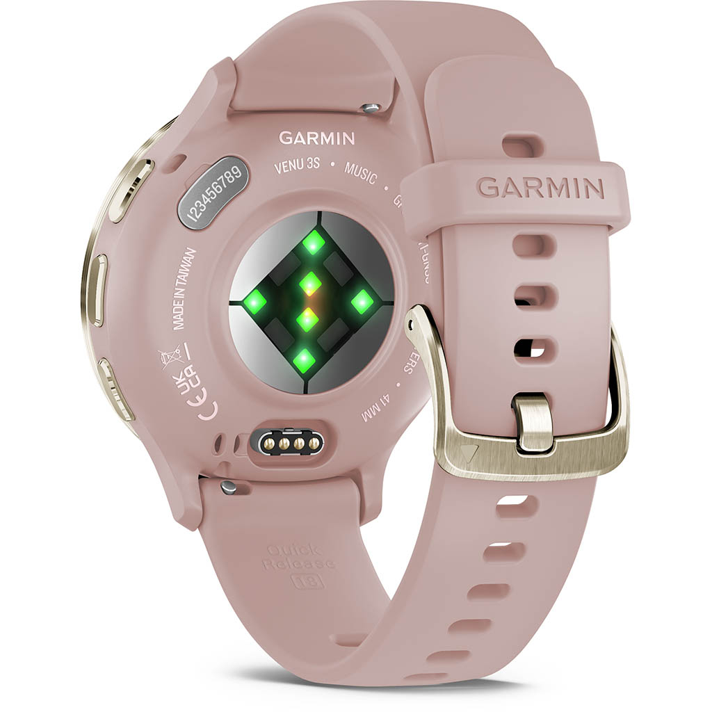 Garmin Venu 3S Soft Gold (bracelet rose poudré) Doré Lepape