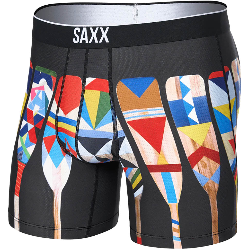 Saxx Noir Volt Breathable Mesh Boxer Brief Man Black