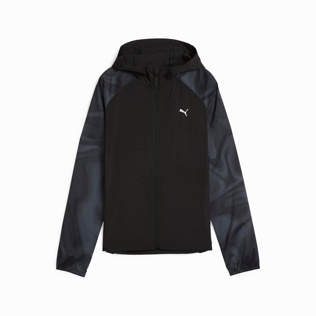 Puma Noir Run Favorite Aop Woven Jacket Man Black