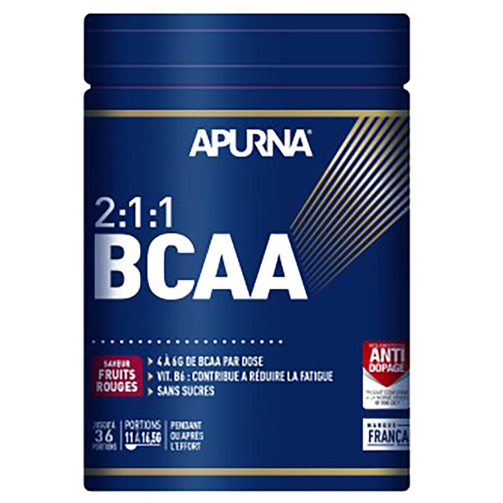 Apurna Bcaa 2:1:1 Fruits Rouges - Pot 400G Bleu Taille 2