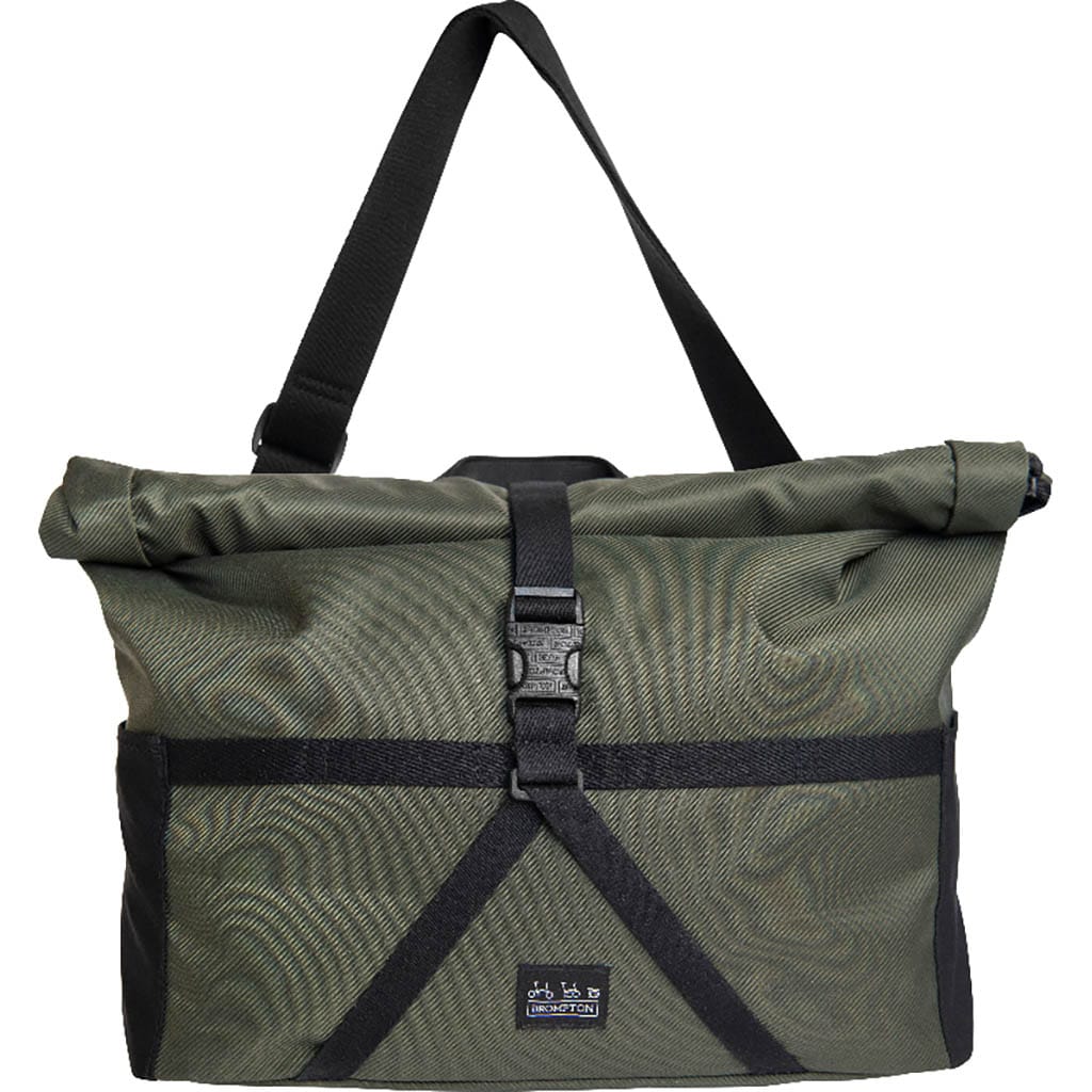 Brompton Kaki Borough Bag M/ Olive/ With Frame Khaki
