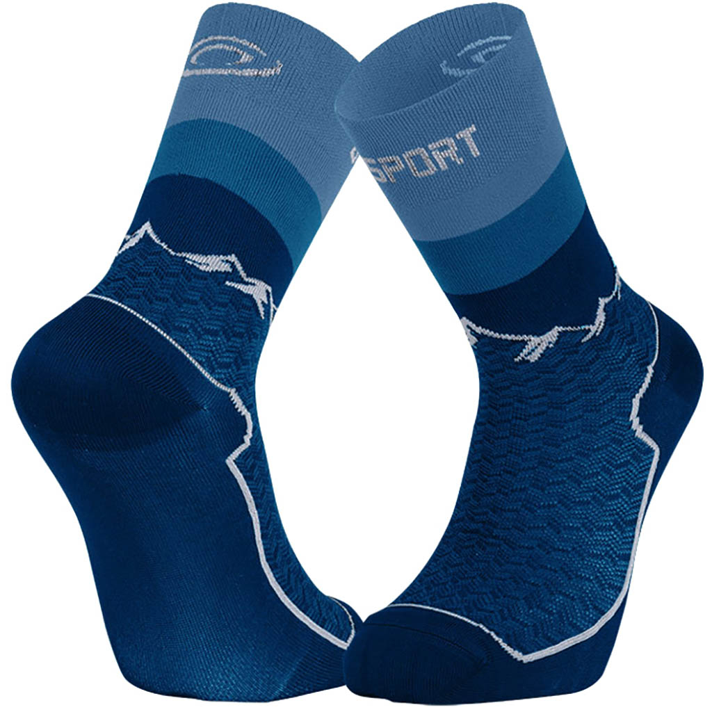 Chaussette sales haute bleu