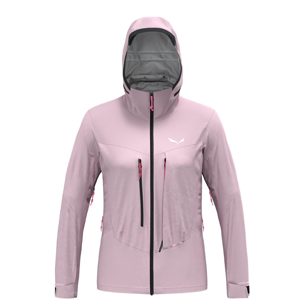 Salewa Women's Rose Sella 3L Powertex Jacket Pink