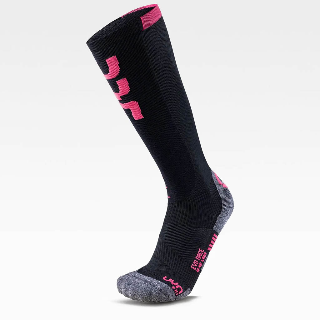 Uyn Women's Noir Chaussettes De Ski Evo Race Black