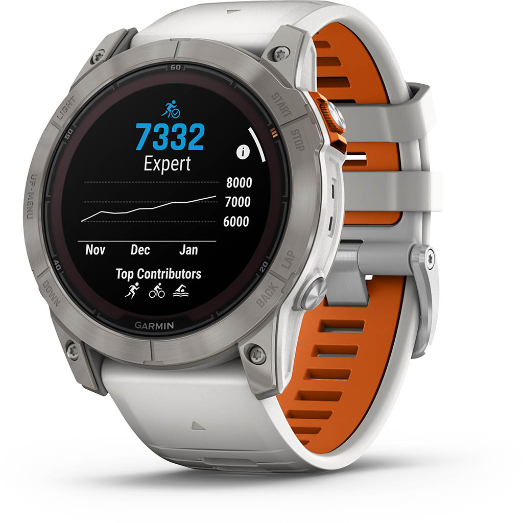 Garmin fenix 7X Pro Sapphire Solar Titane Gray (Bracelet Gris et