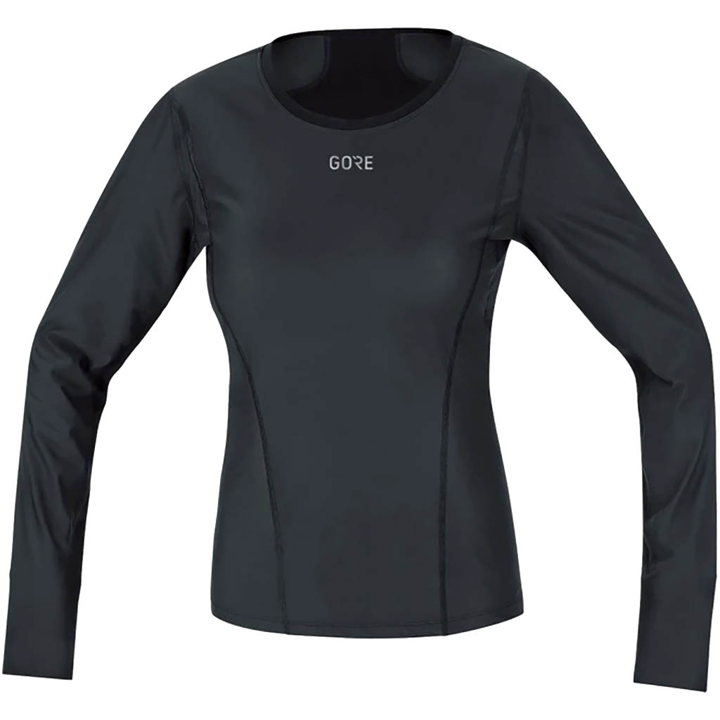 Gore Wear Women's Noir Gore Windstopper Base Layer Long Sleeve Shirt Black
