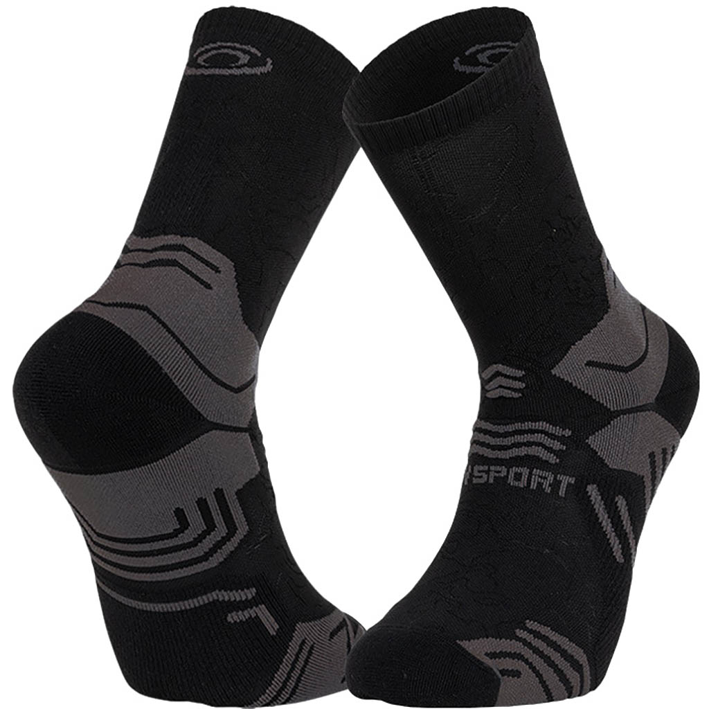 Bv Sport Noir Socquette Trek Gr Haute - Polyamide Black