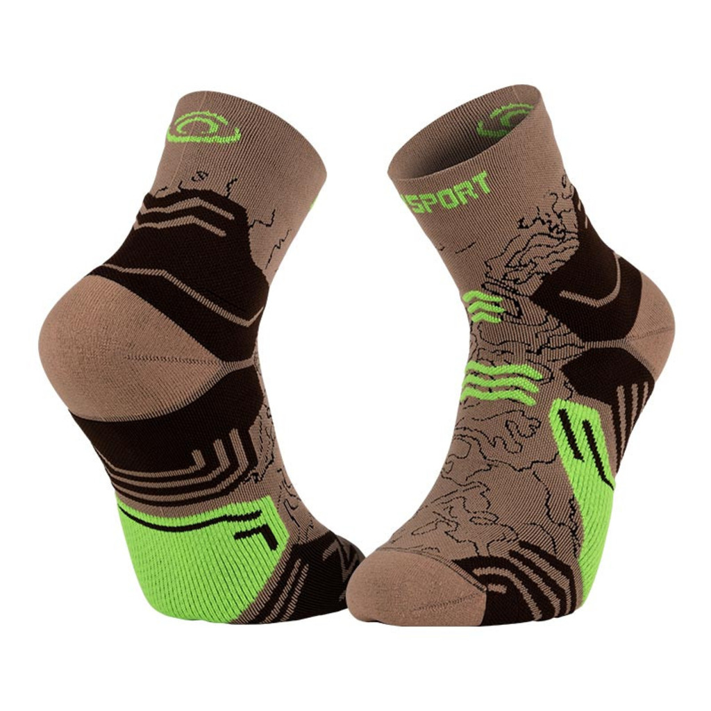 Bv Sport Beige Socquette Trek Gr Mid - Polyamide