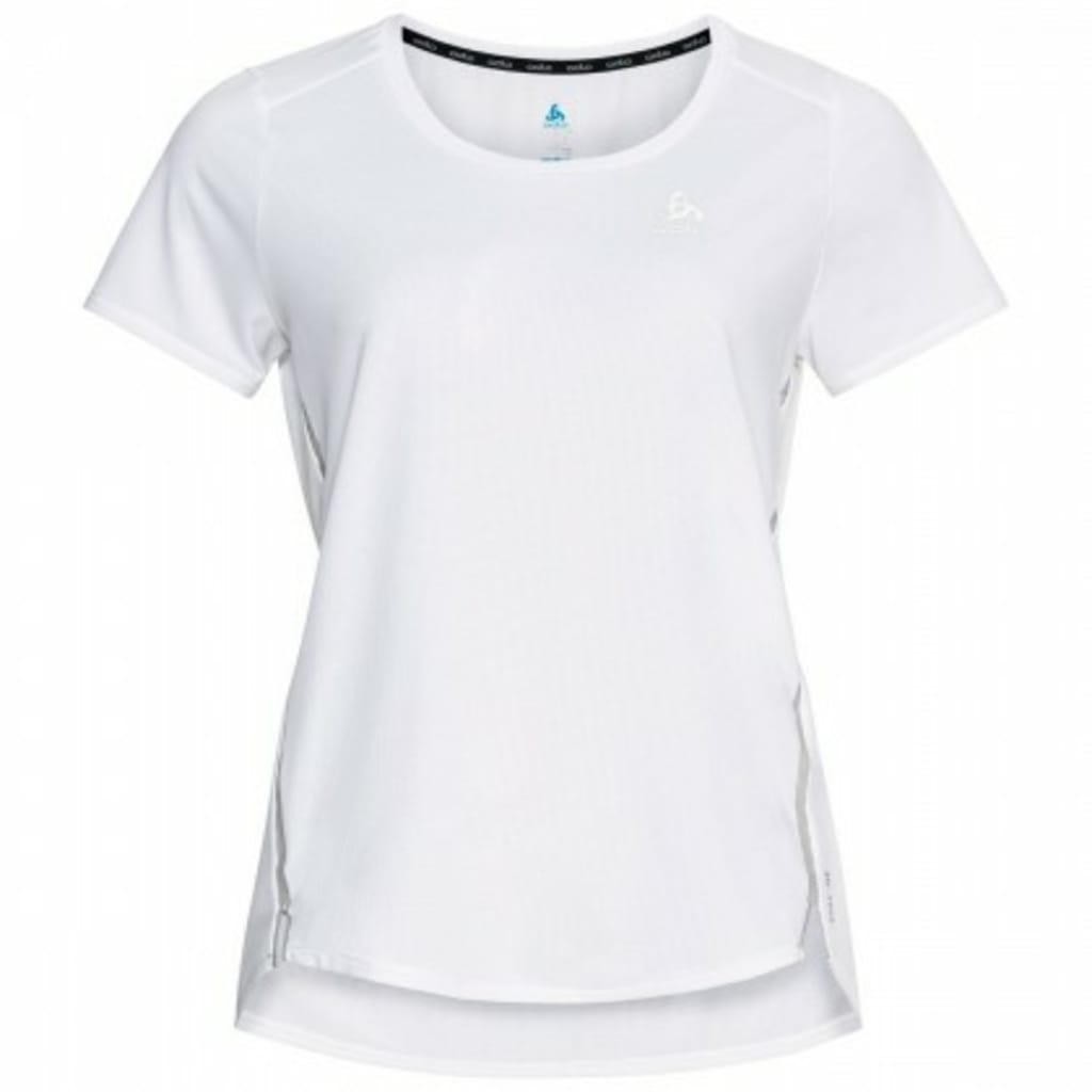 Odlo Women's Blanc T-Shirt Manches Courtes Zeroweight Chill-Tech White