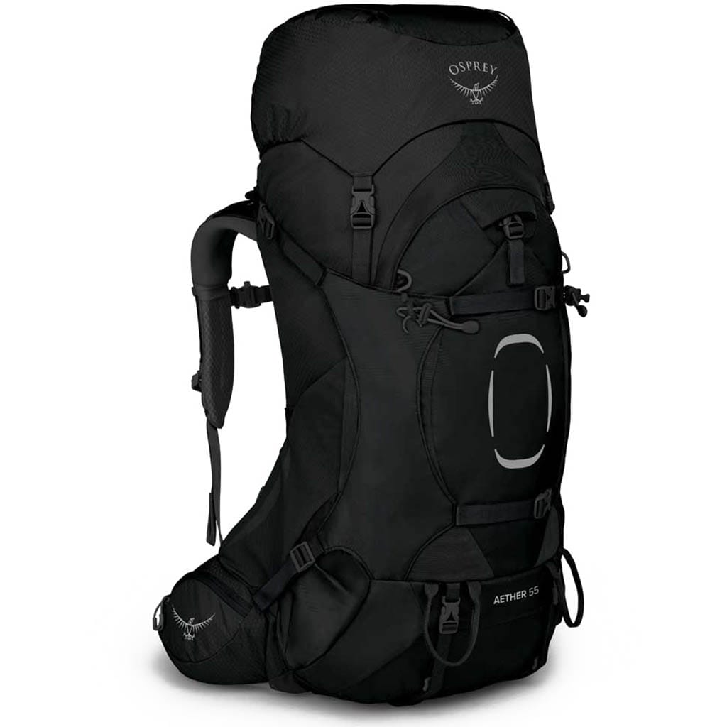 Osprey Aether Men's Backpack, 55L, Black, S/M - Image 3