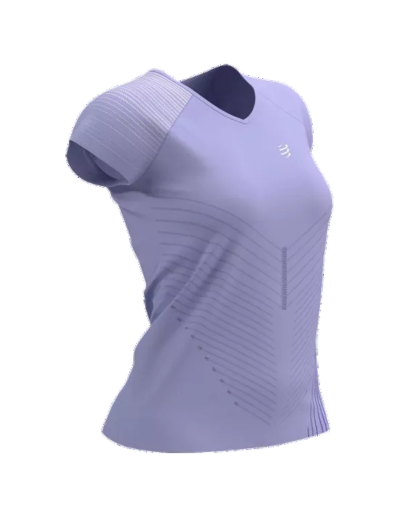 Compressport Women's Lilas Performance Short Sleeve Tshirt Lilac