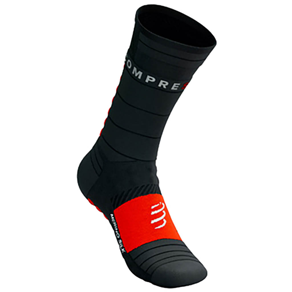 Compressport Pro Racing Socks Winter Run Risk Red Lepape