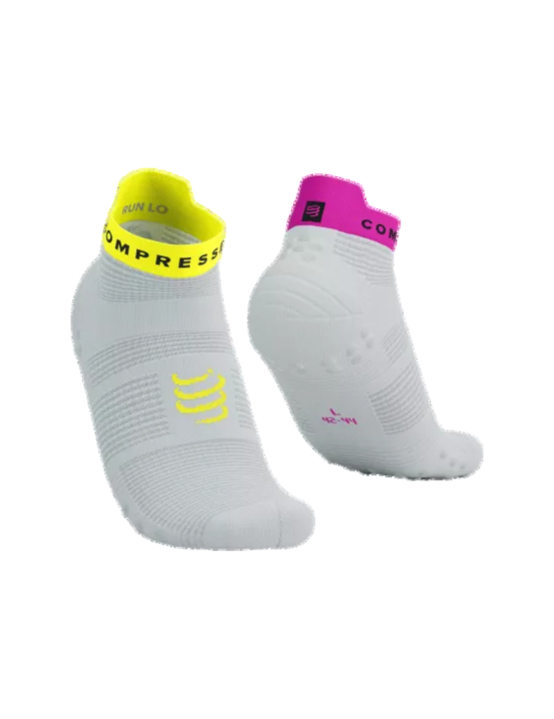 Compressport Blanc Pro Racing Socks V4.0 Run Low White