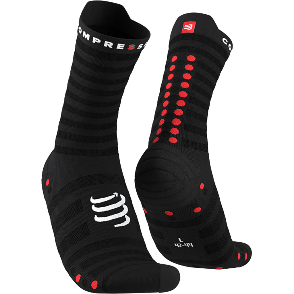 Compressport Noir Pro Racing Socks V4.0 Ultralight Run High Black