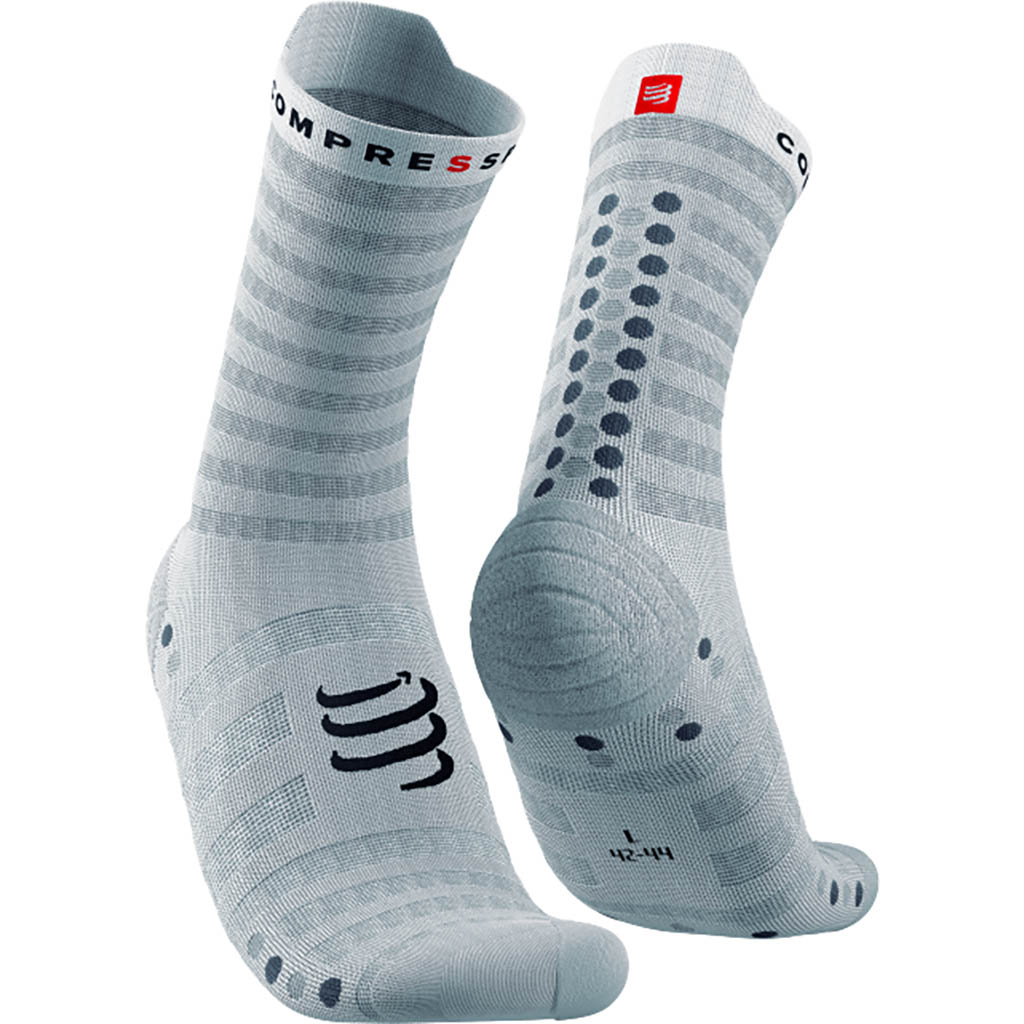 Compressport Blanc Pro Racing Socks V4.0 Ultralight Run High White